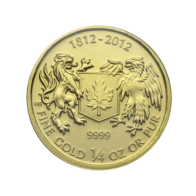 Imagen para Moneda de Oro “War of 1812” 2012 (Canadá) 1/4 Oz