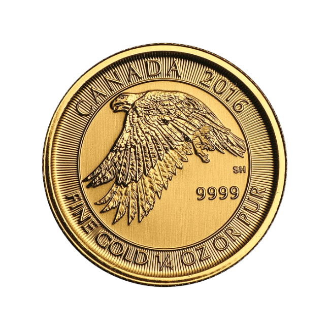 Imagen para Moneda de Oro "White Falcon" 2016 (Canadá) 1/4 Oz