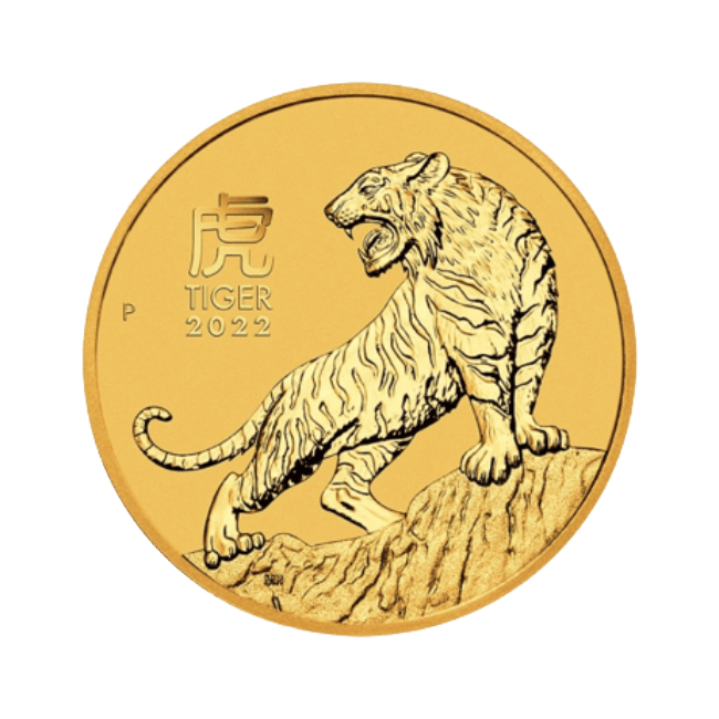 Imagen para Moneda de Oro "Año del Tigre" 2022 (Australia) 1/4 Oz
