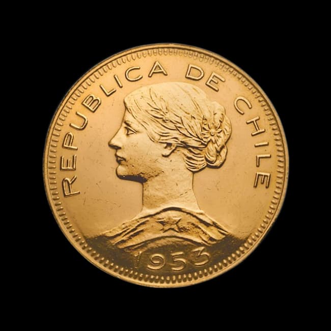 Imagen para Moneda de Oro 100 Pesos (Chile) 0,589 Oz