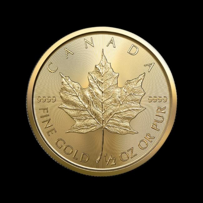 Imagen para Moneda de Oro Maple Leaf (Canadá) 1/2 Oz - Con Detalles Estéticos