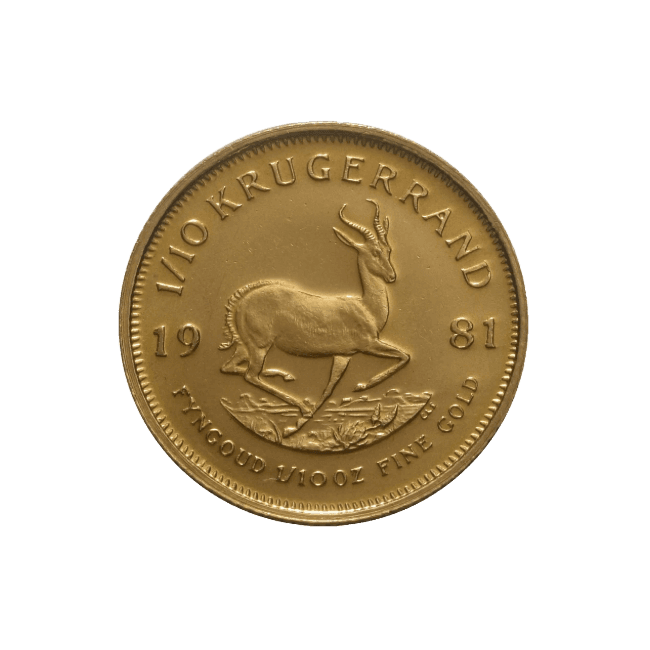 Imagen para Moneda de Oro Krugerrand (Sudáfrica) 1/10 Oz